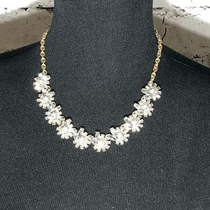 🆕⬇️J. Crew Clear Multi Crystal Statement Necklace